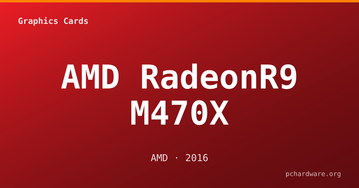 AMD RadeonR9 M470X card