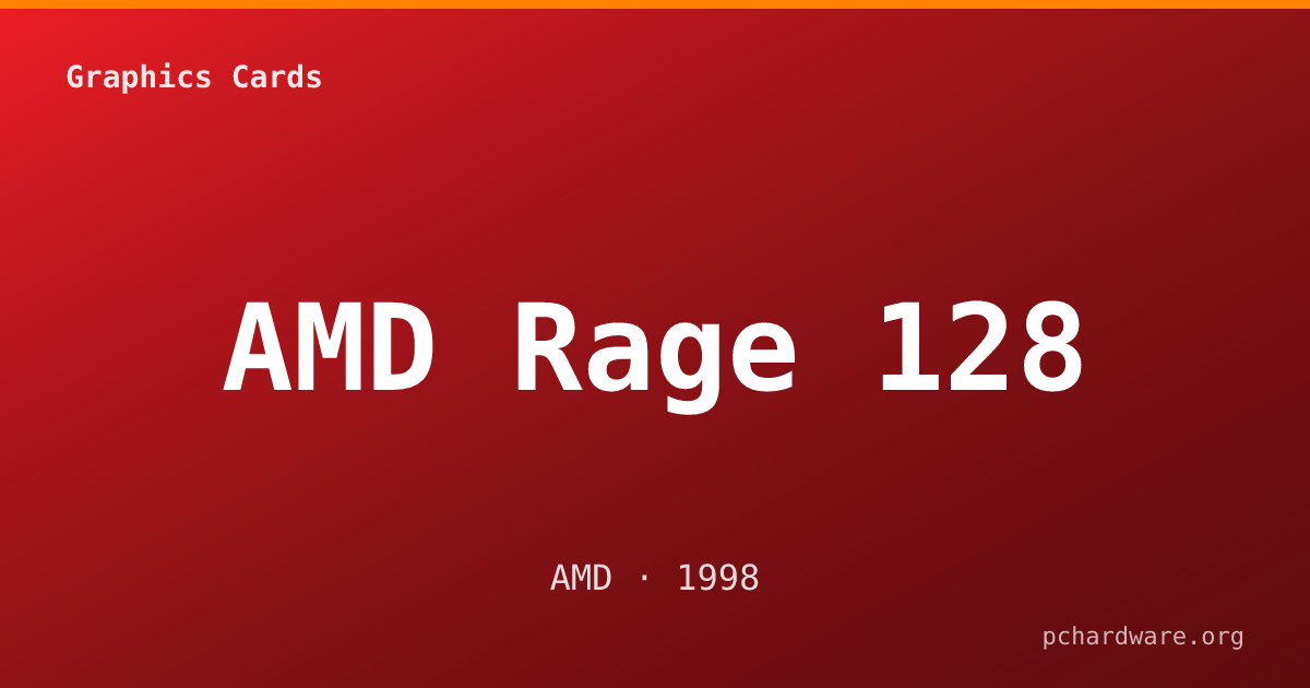 AMD Rage 128 card