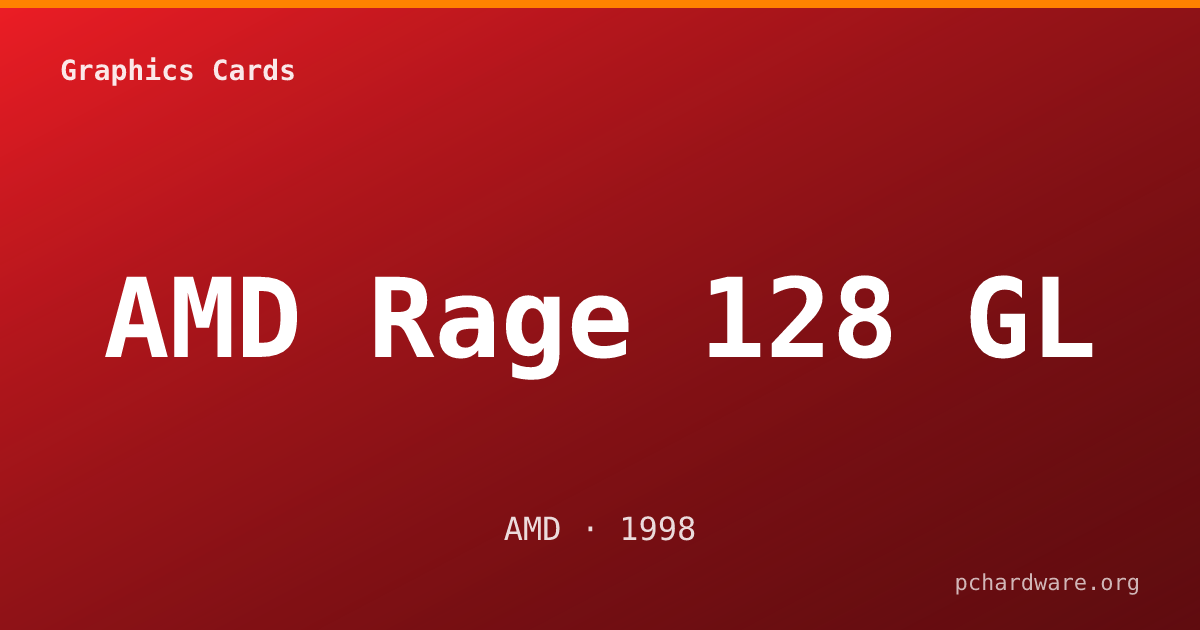 AMD Rage 128 GL card