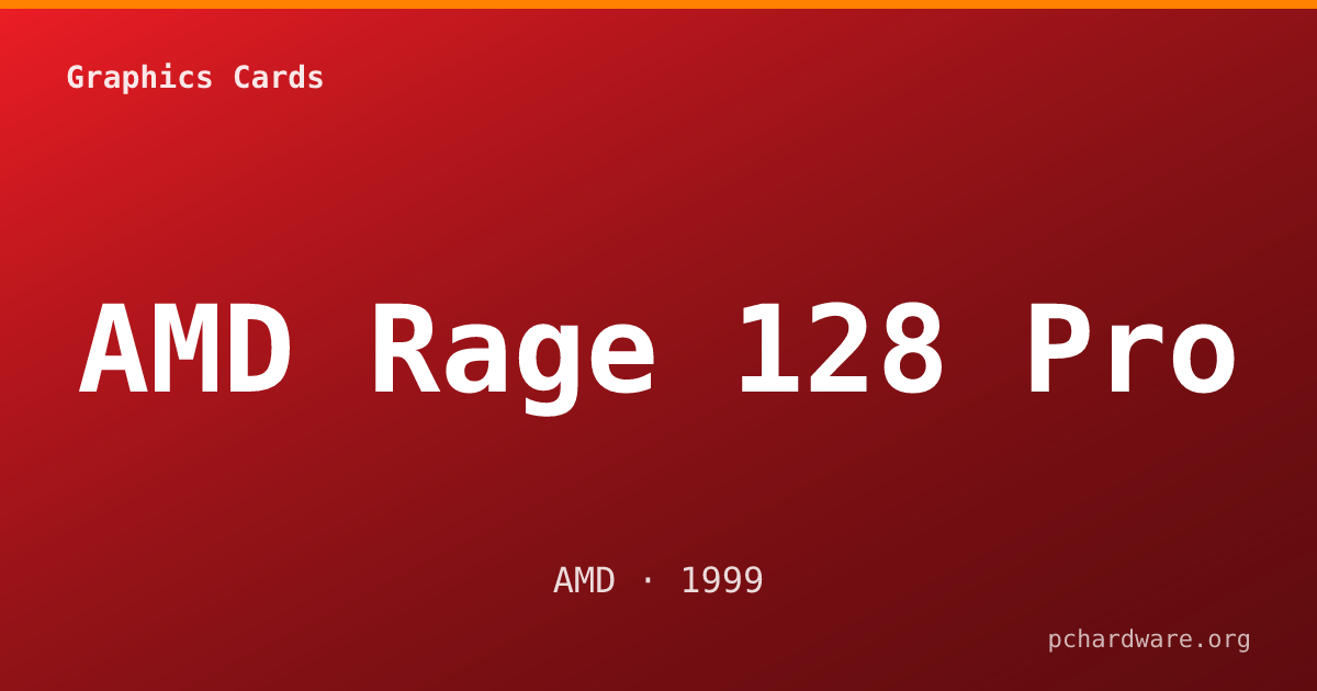 AMD Rage 128 Pro card