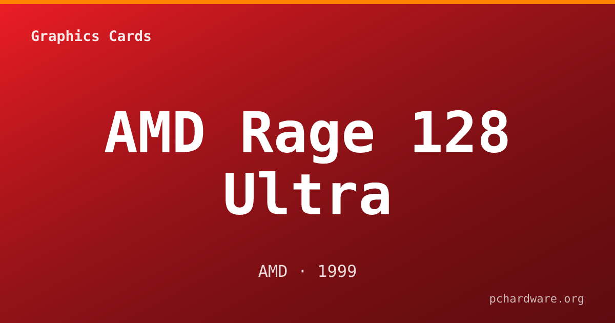 AMD Rage 128 Ultra card