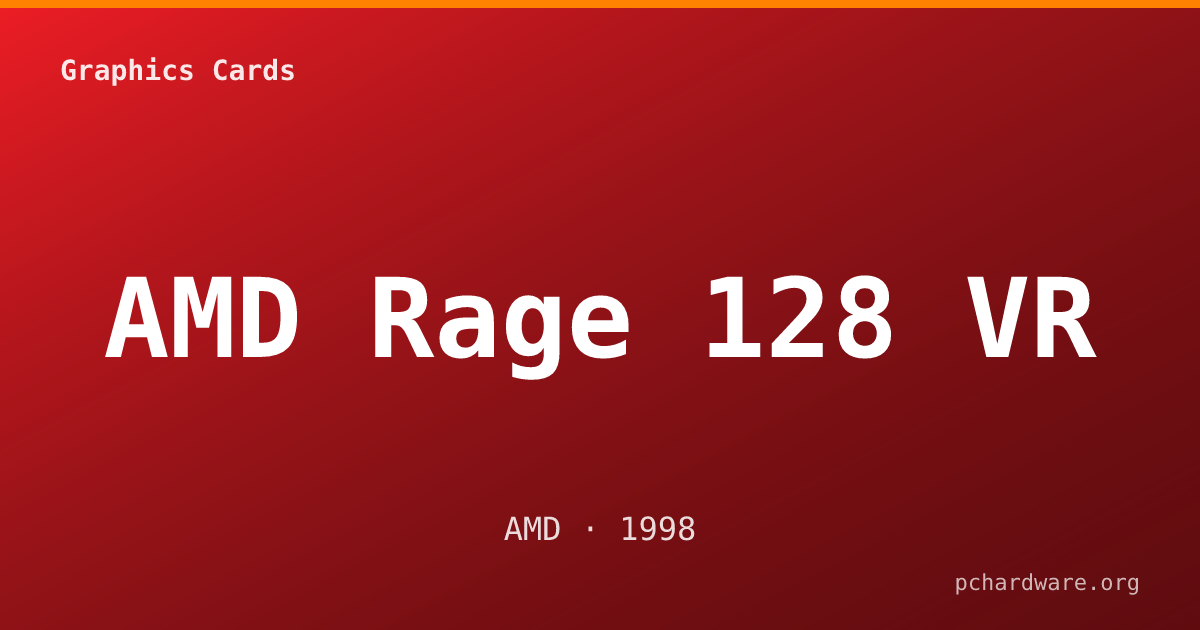 AMD Rage 128 VR card