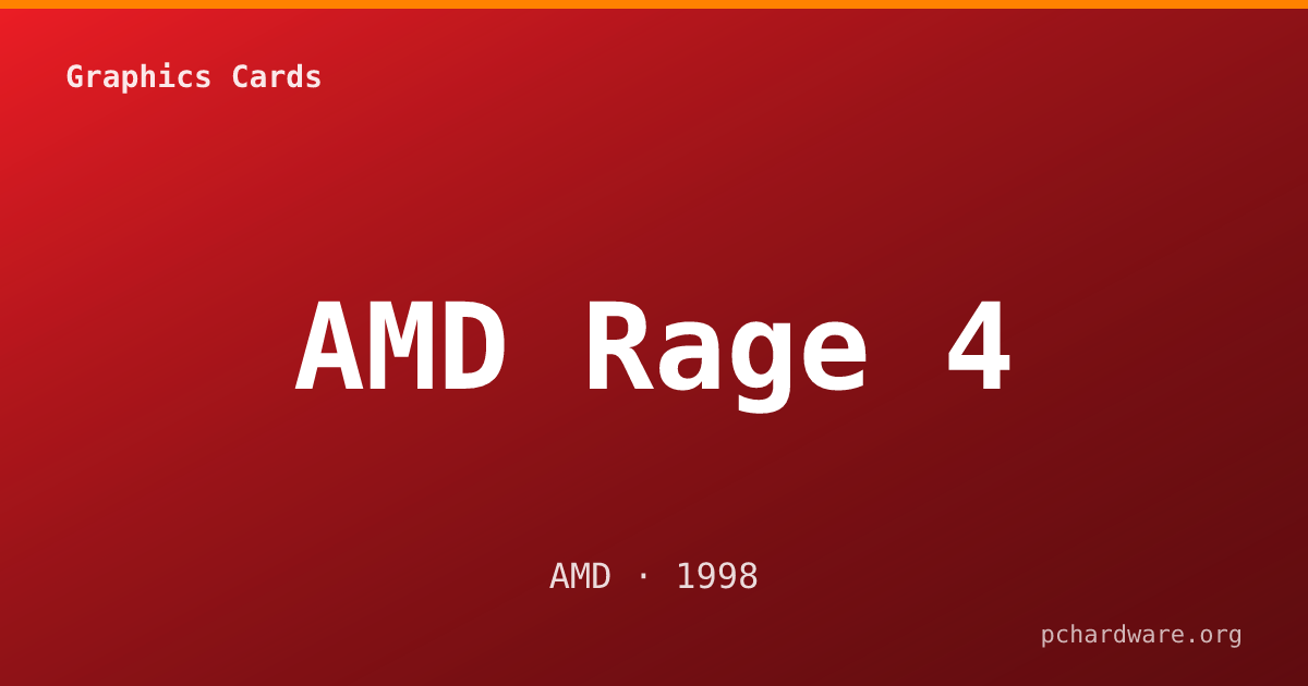 AMD Rage 4 card