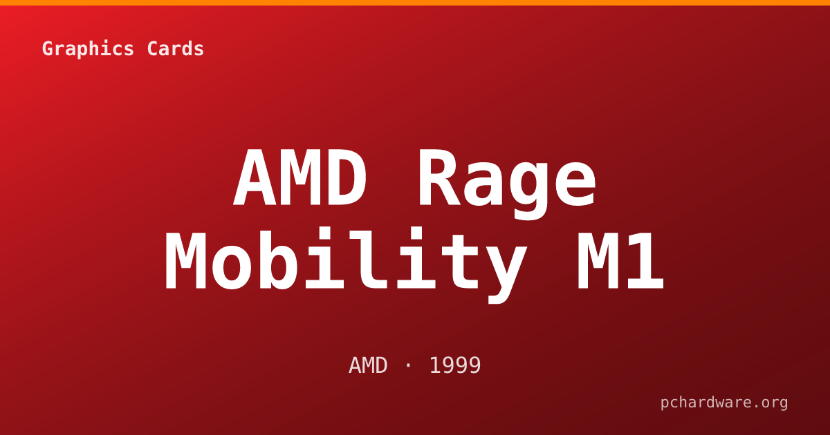 AMD Rage Mobility M1 card
