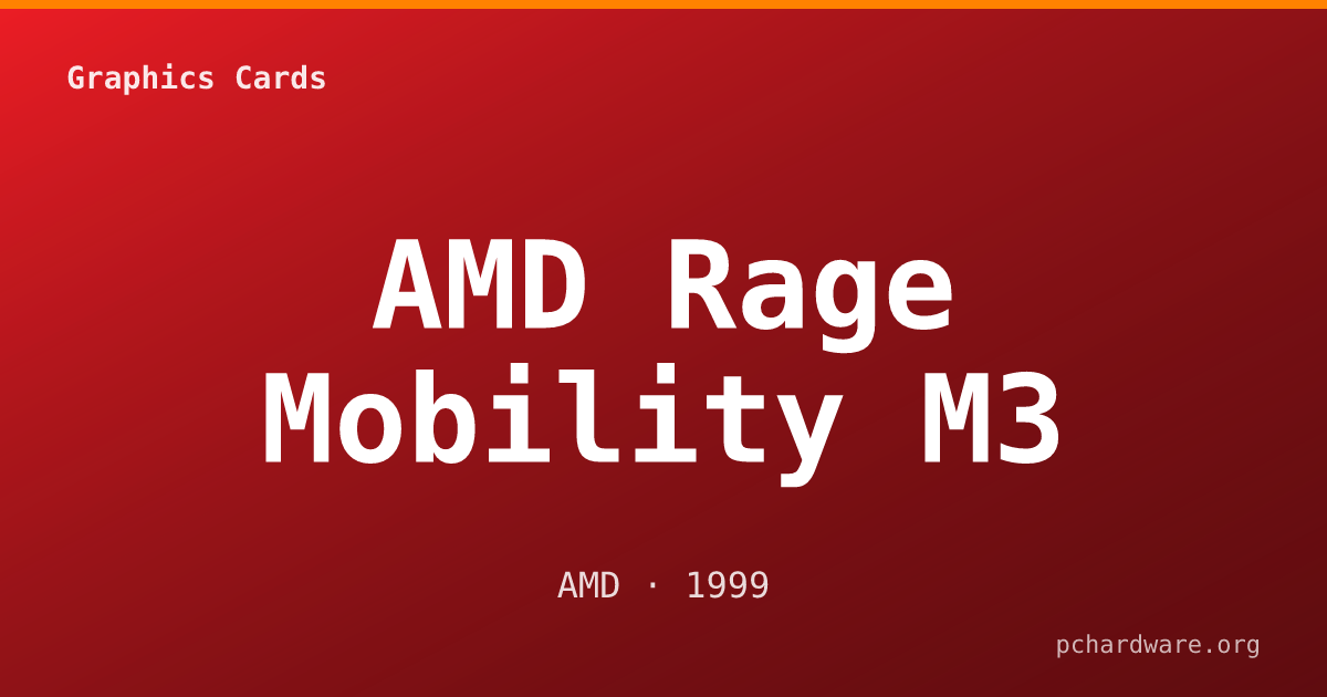 AMD Rage Mobility M3 card