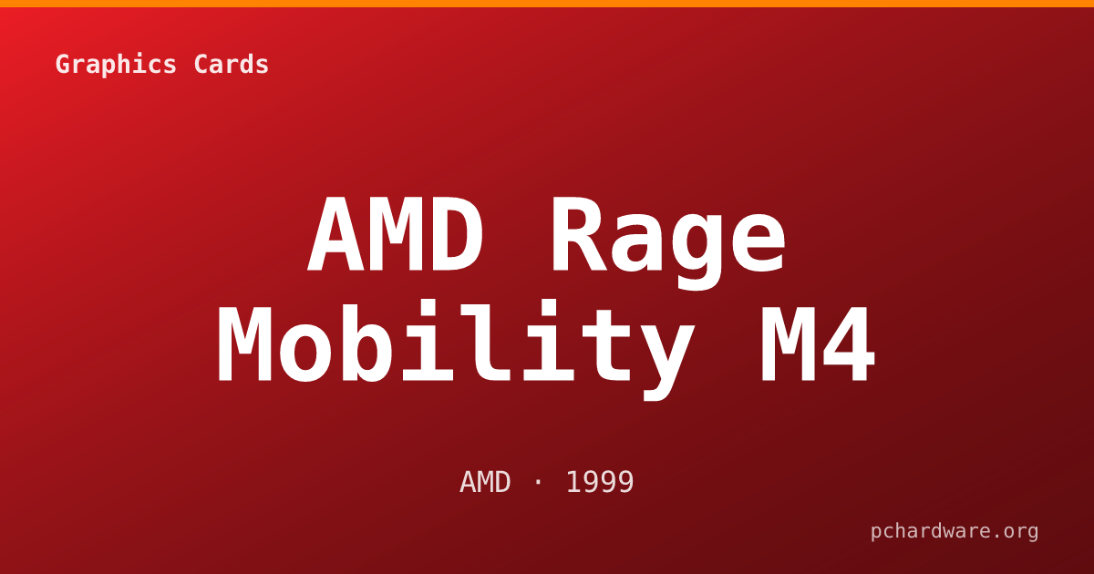 AMD Rage Mobility M4 card