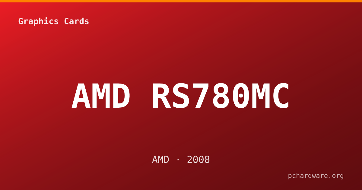 AMD RS780MC card