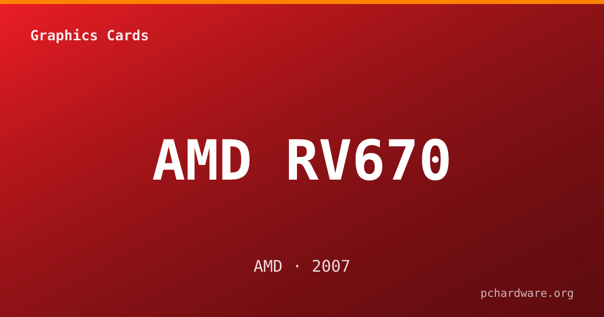 AMD RV670 card
