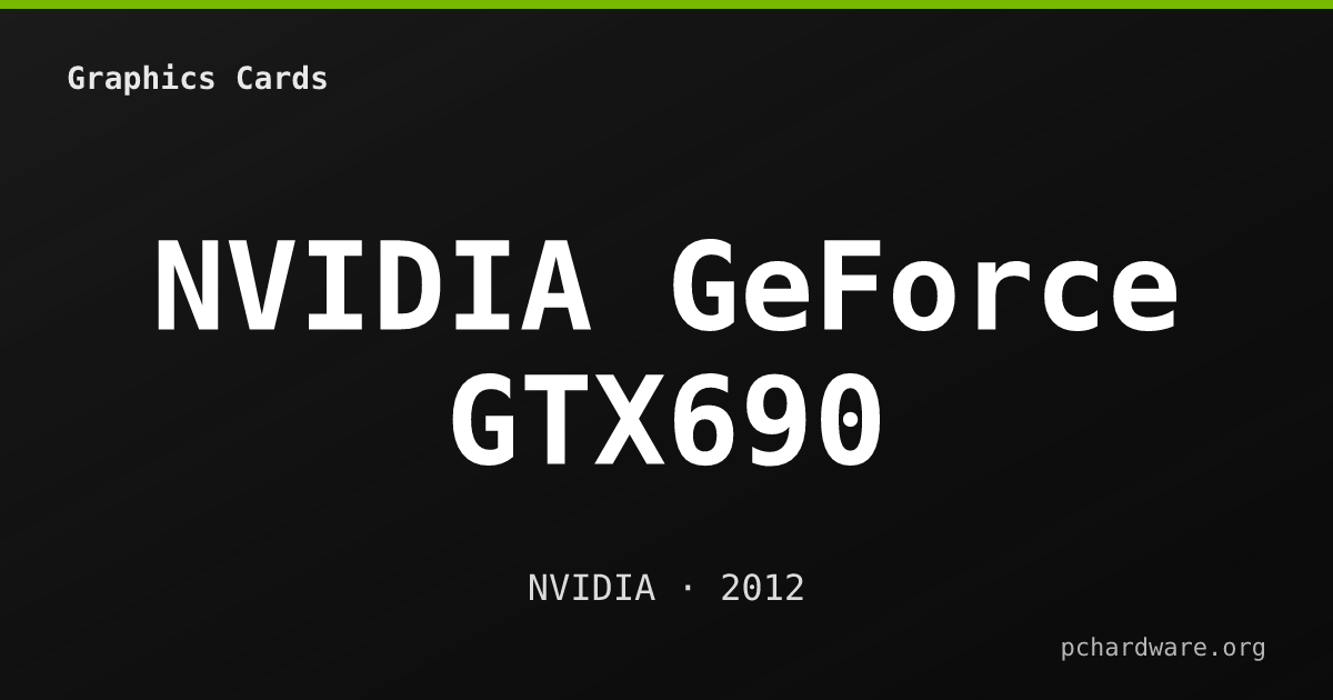 NVIDIA GeForce GTX690 card