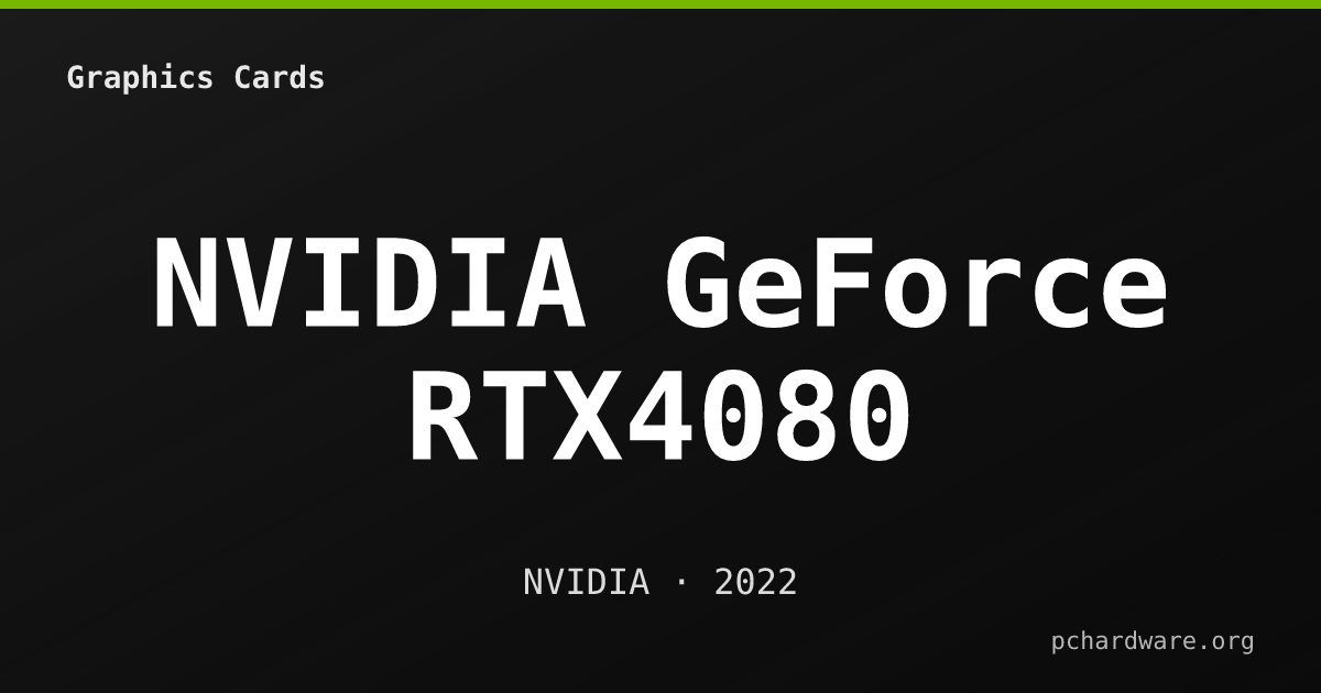 NVIDIA GeForce RTX4080 card