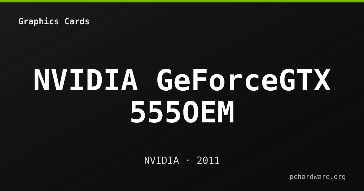 NVIDIA GeForceGTX 555OEM card