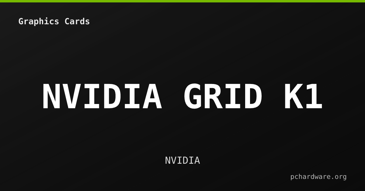 NVIDIA GRID K1 card