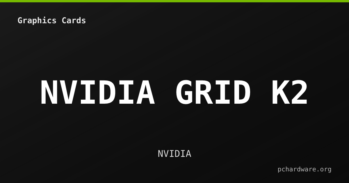NVIDIA GRID K2 card