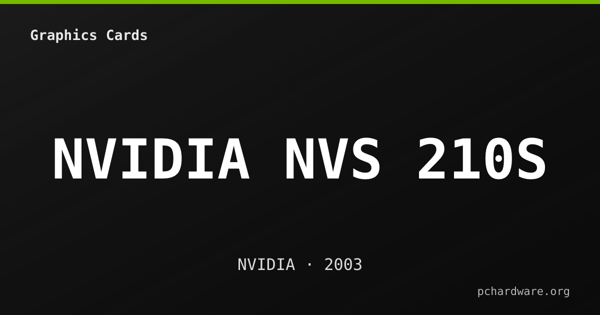 NVIDIA NVS 210S card