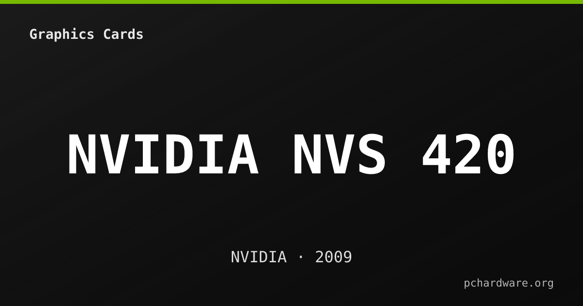 NVIDIA NVS 420 card