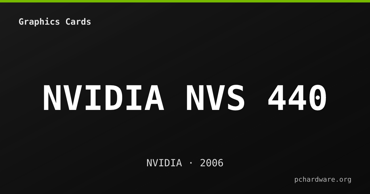 NVIDIA NVS 440 card