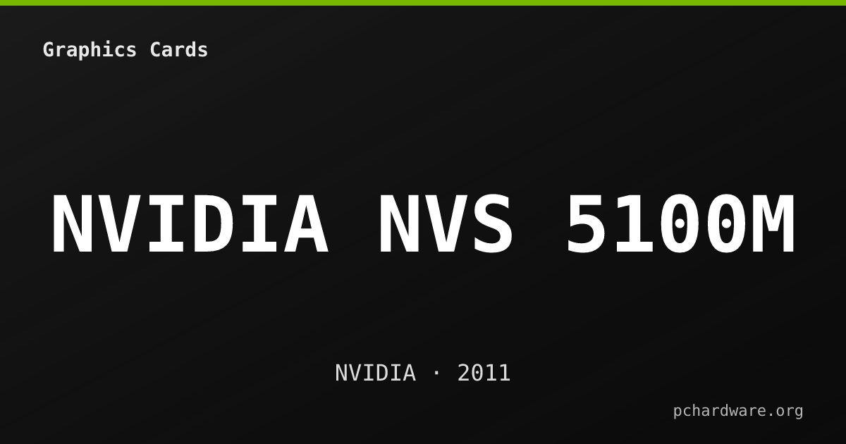 NVIDIA NVS 5100M card