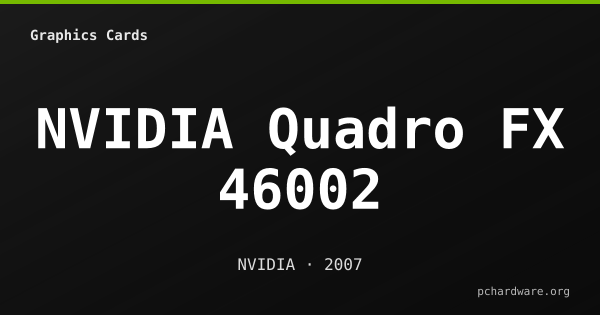 NVIDIA Quadro FX 46002 card