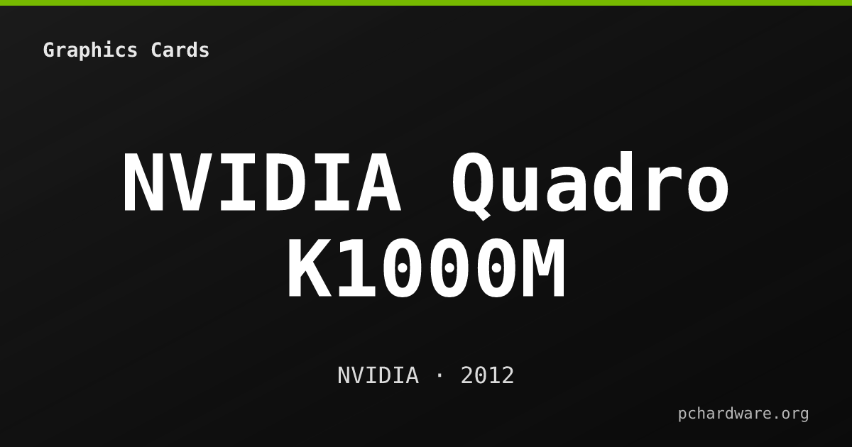 NVIDIA Quadro K1000M card