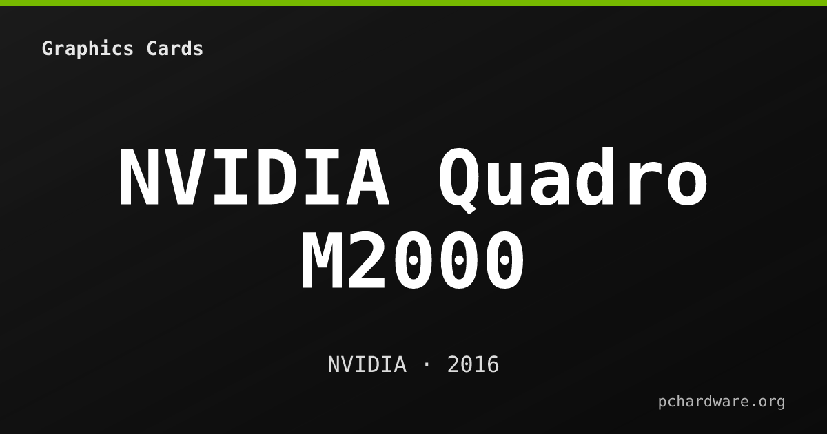 NVIDIA Quadro M2000 card