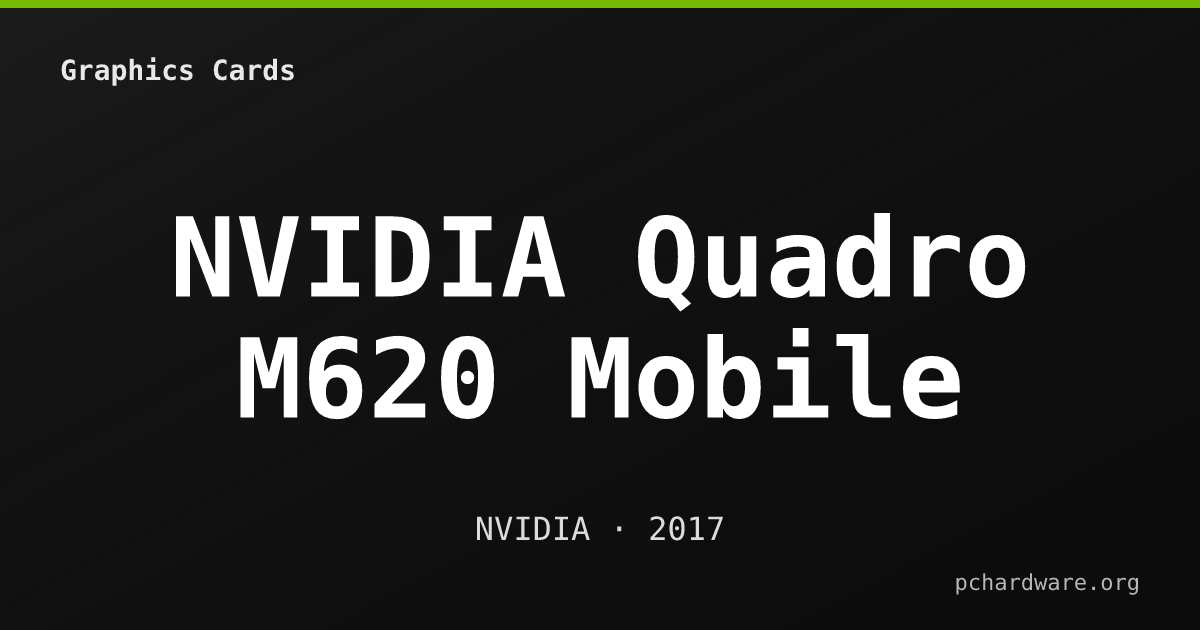 NVIDIA Quadro M620 Mobile card