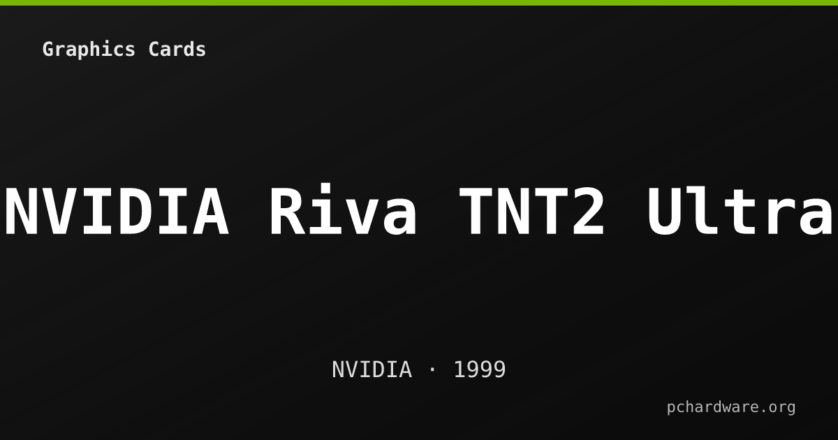NVIDIA Riva TNT2 Ultra card