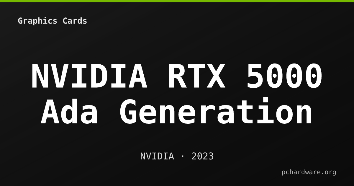 NVIDIA RTX 5000 Ada Generation card