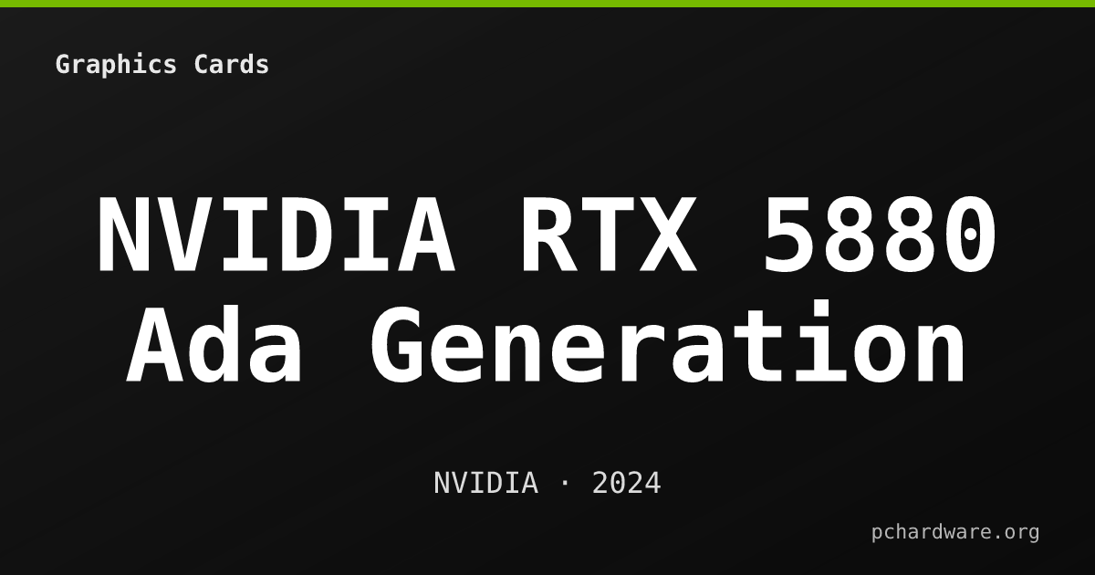 NVIDIA RTX 5880 Ada Generation card