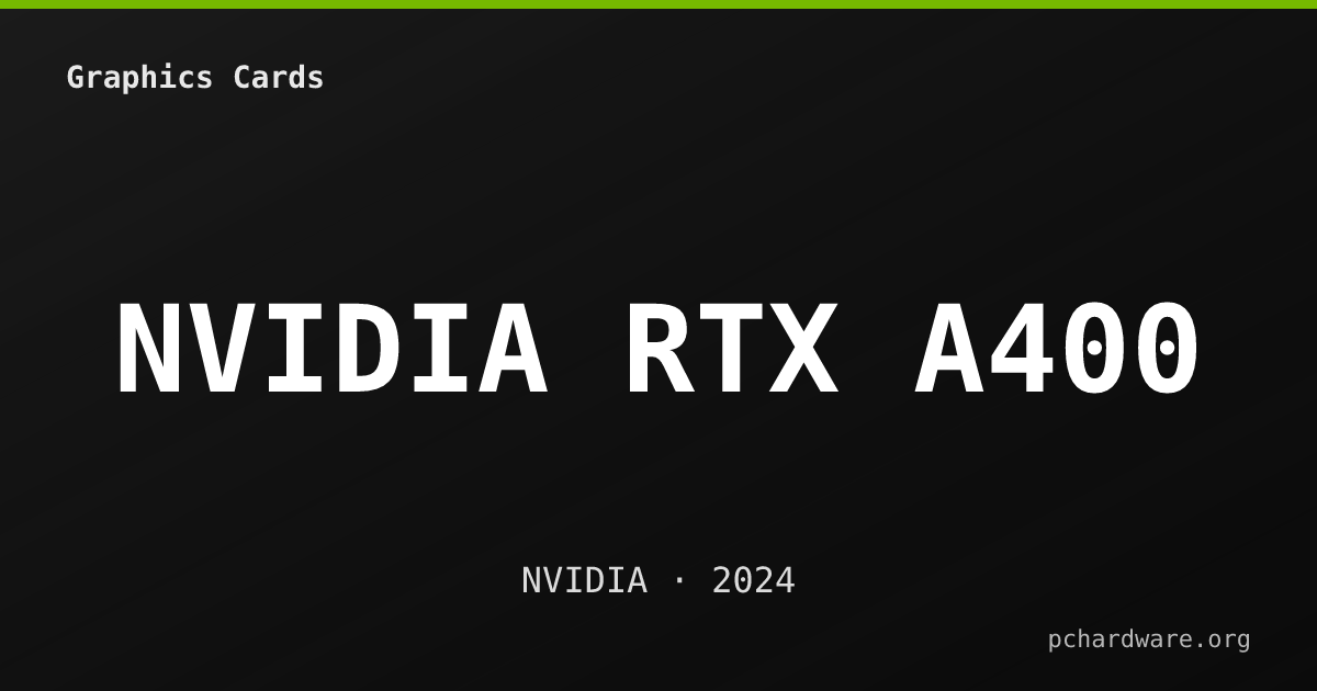 NVIDIA RTX A400 card