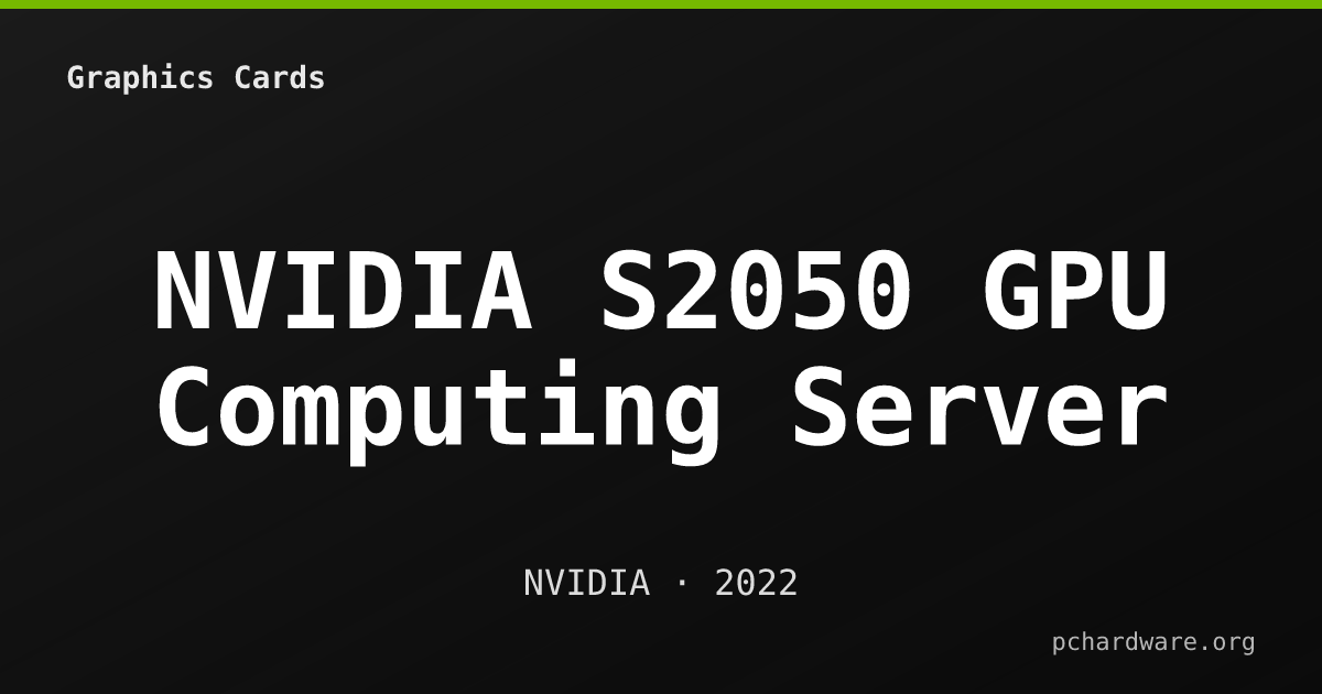 NVIDIA S2050 GPU Computing Server card