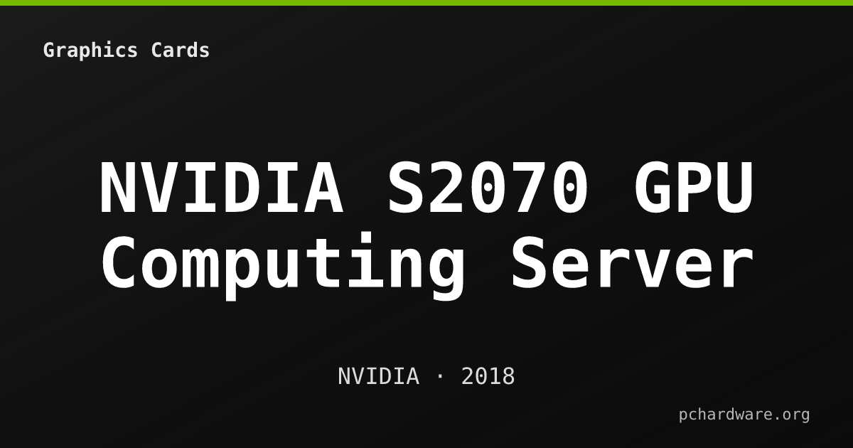 NVIDIA S2070 GPU Computing Server card