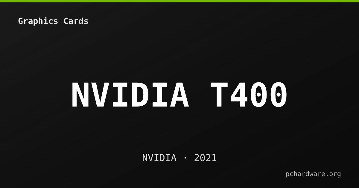 NVIDIA T400 card
