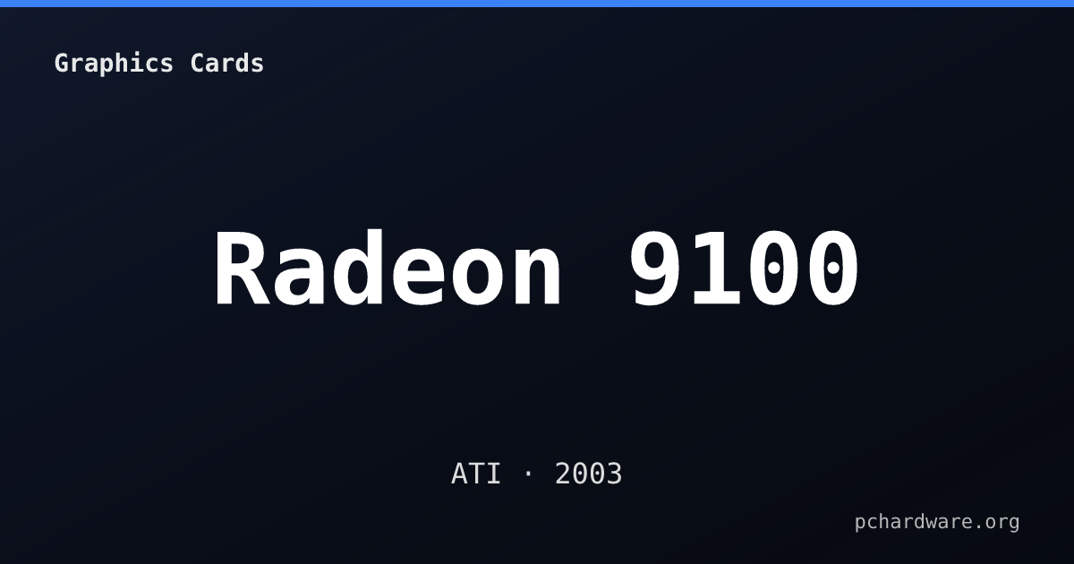 Radeon 9100 card
