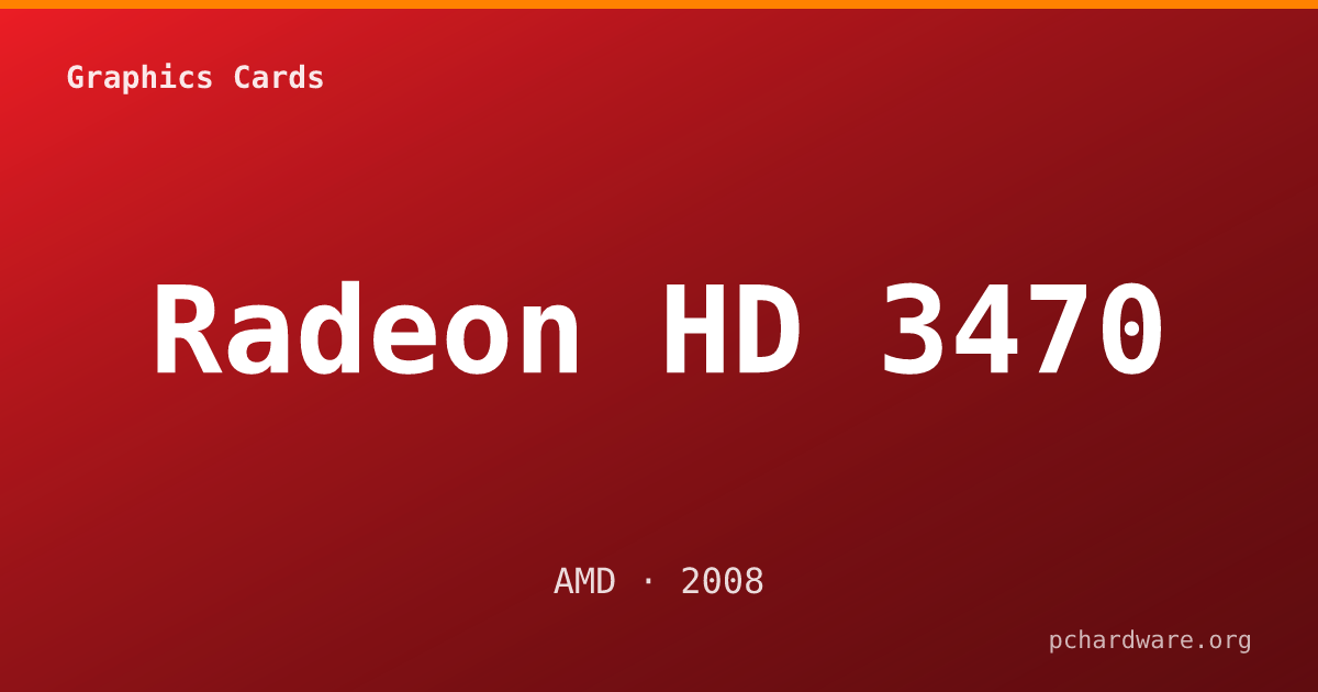 Radeon HD 3470 card