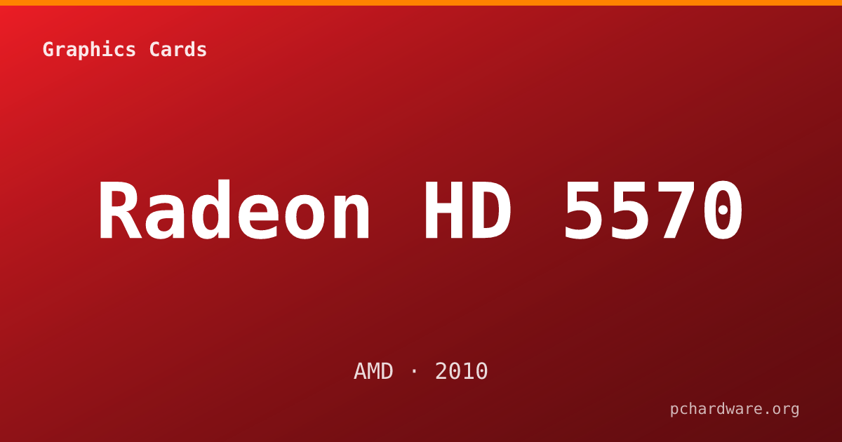 Radeon HD 5570 card