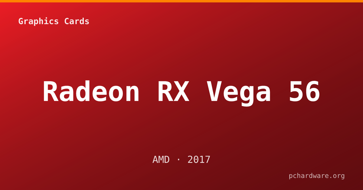 Radeon RX Vega 56 card
