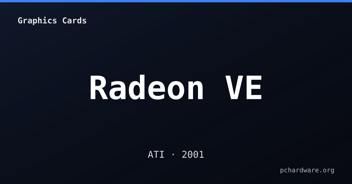 Radeon VE card