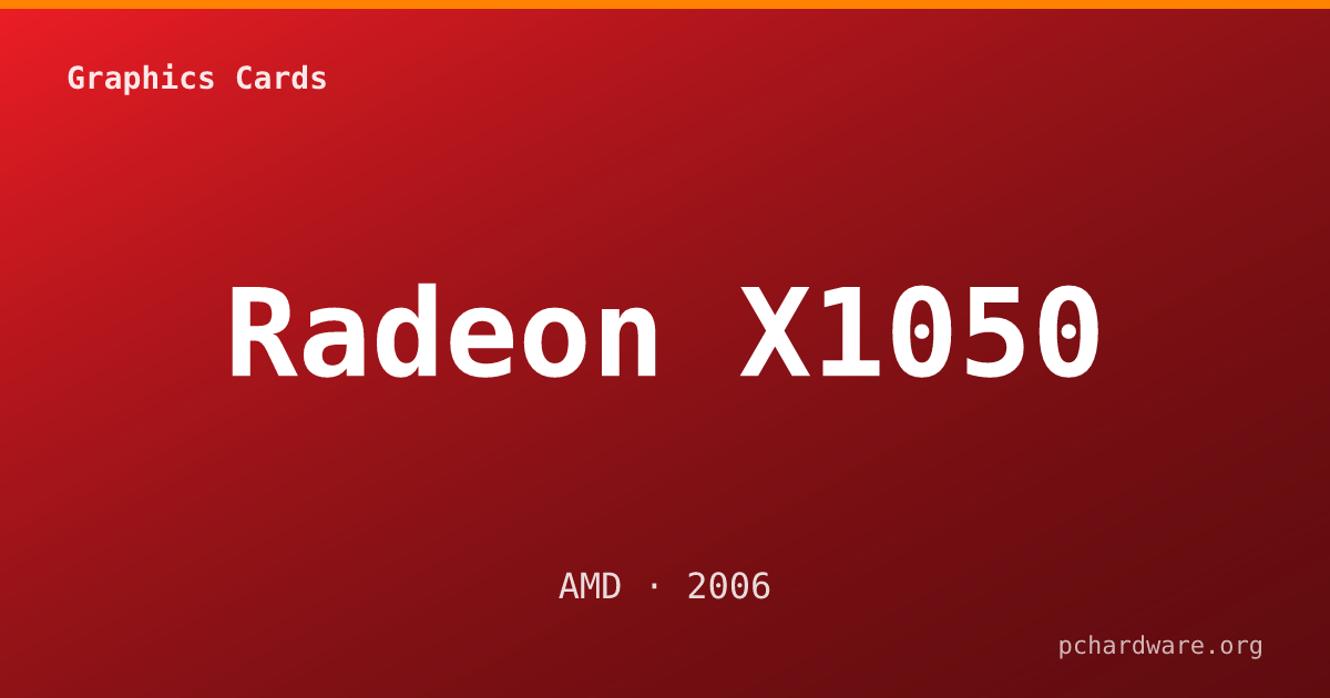 Radeon X1050 card
