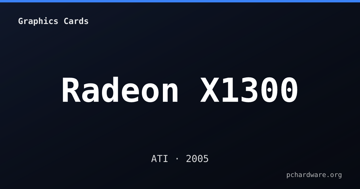 Radeon X1300 card
