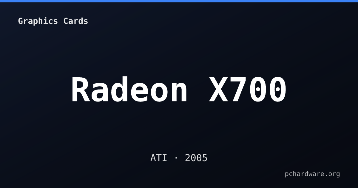 Radeon X700 card