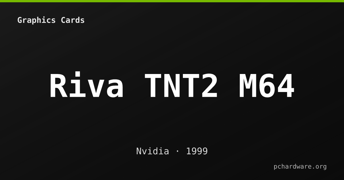 Riva TNT2 M64 card