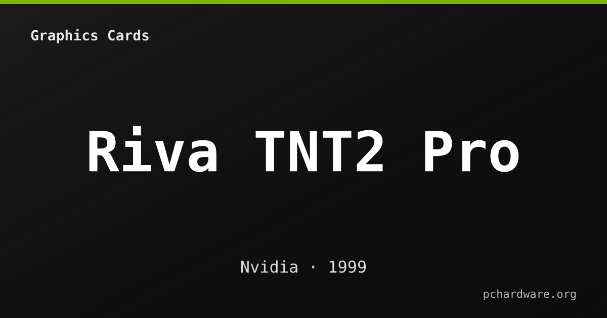 Riva TNT2 Pro card