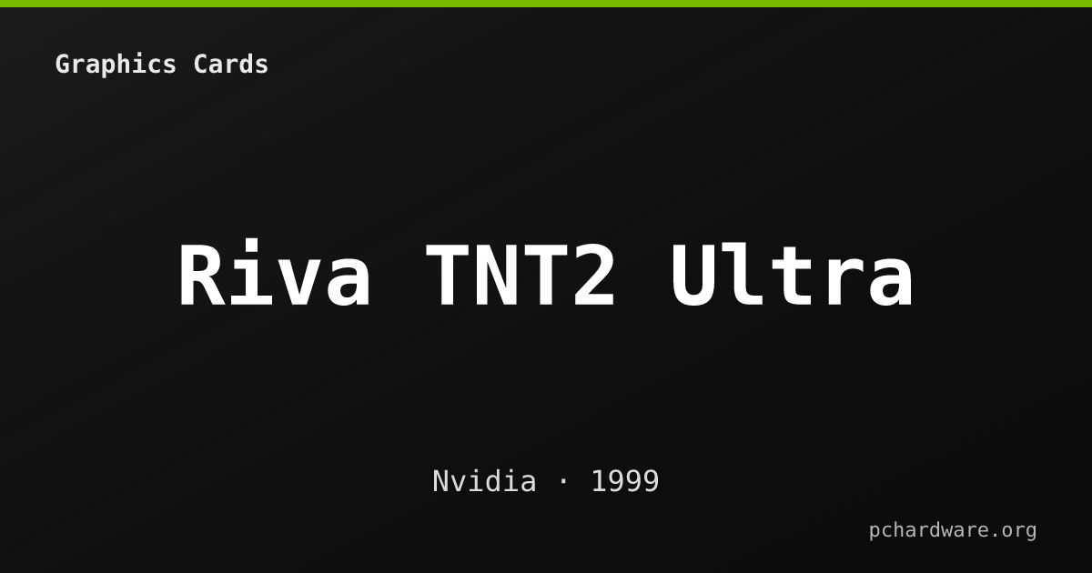 Riva TNT2 Ultra card