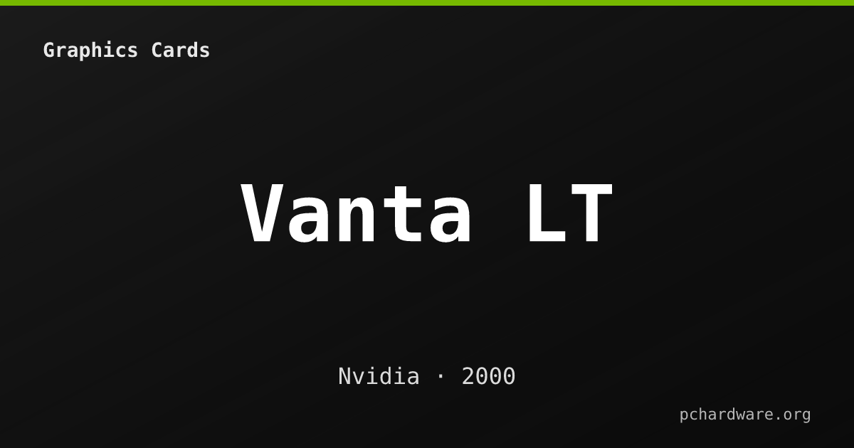 Vanta LT card