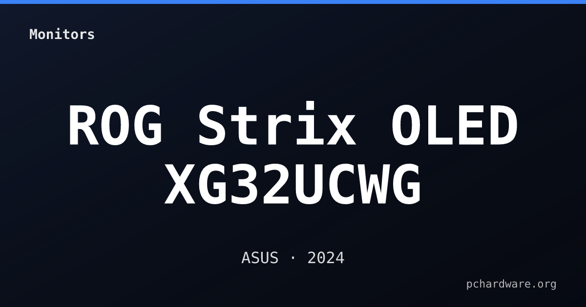 ROG Strix OLED XG32UCWG card