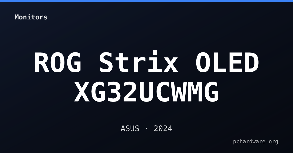 ROG Strix OLED XG32UCWMG card