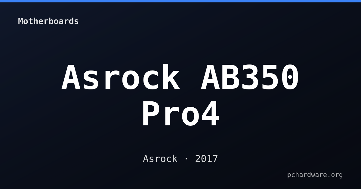 Asrock AB350 Pro4 card