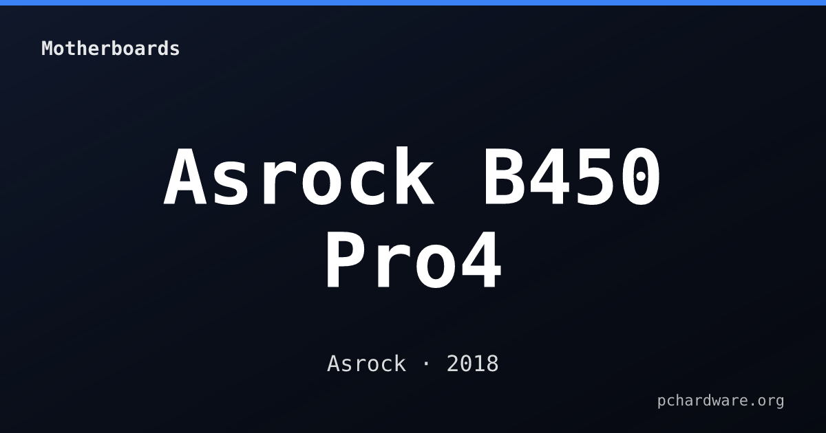 Asrock B450 Pro4 card