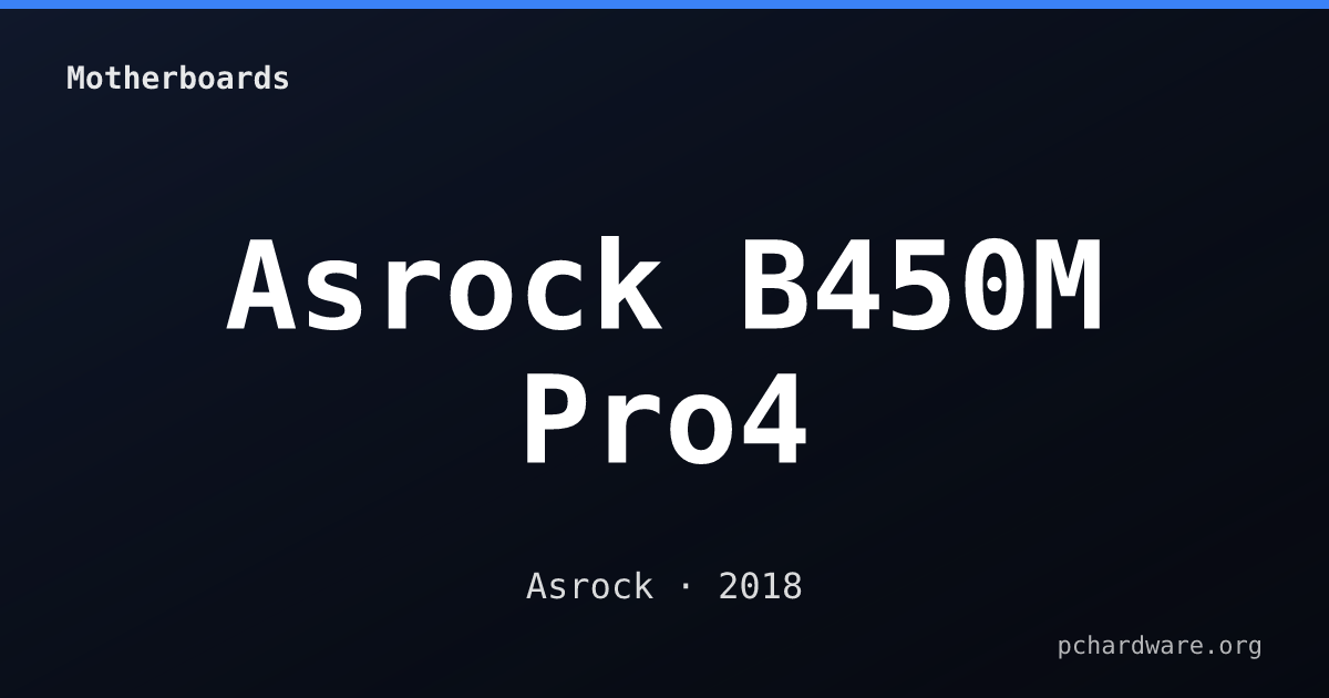 Asrock B450M Pro4 card
