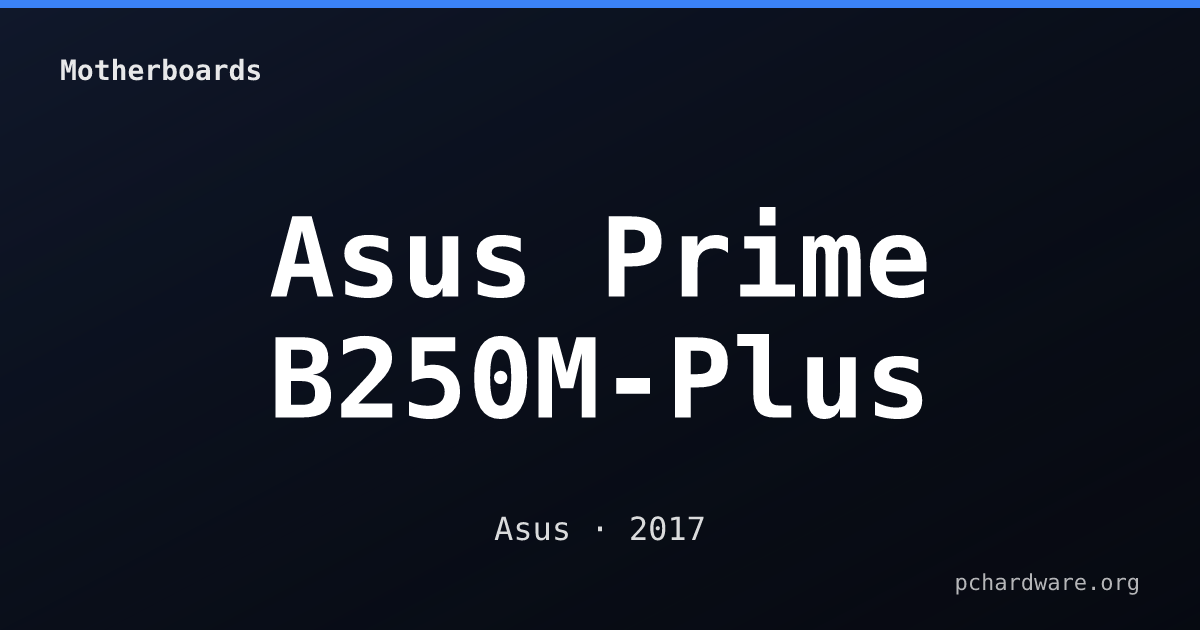 Asus Prime B250M-Plus card